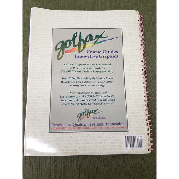 Golf Figurine & The 1992 Viewers Guide To Professional Golf Intergolf Golfax - Picture 8 of 10